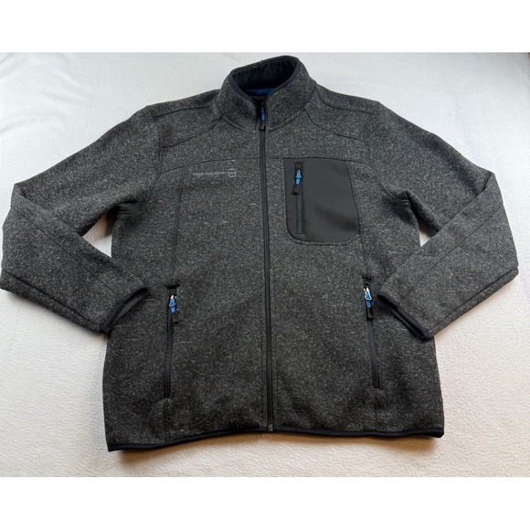 Free Country Other - Free Country Full Zip Fleece Gray Jacket Mens Size L